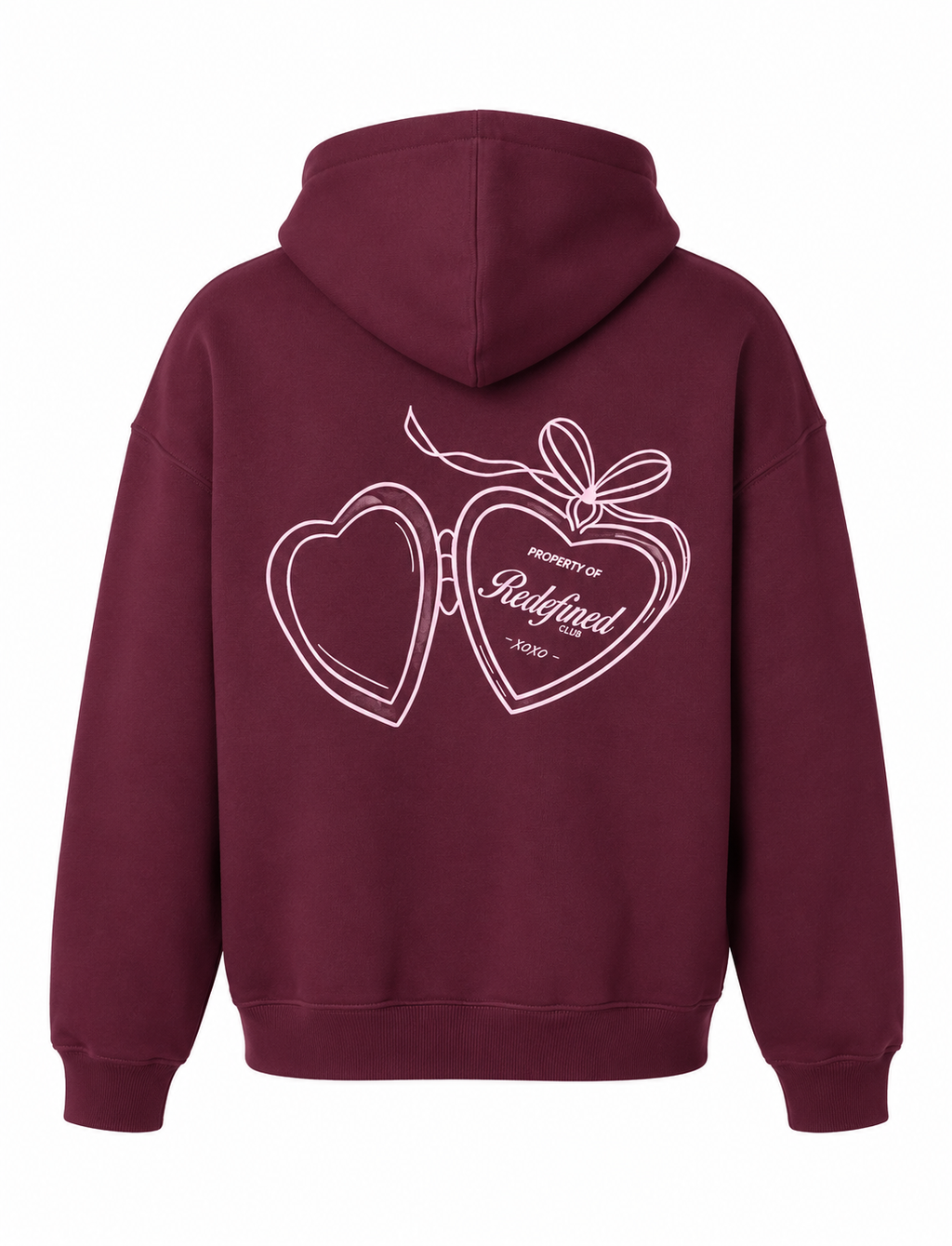 Oversized Red Heart Hoodie