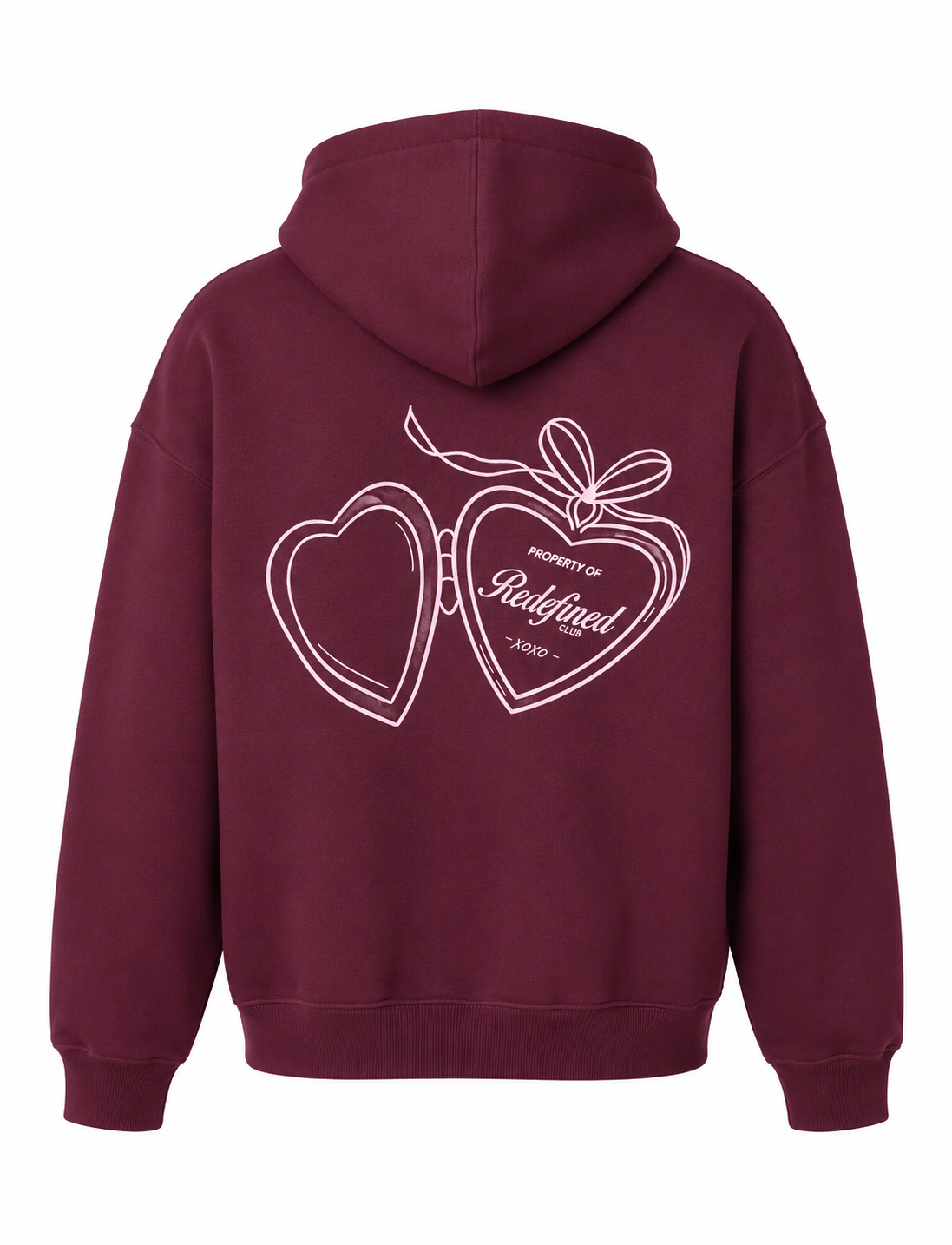 Oversized Red Heart Hoodie