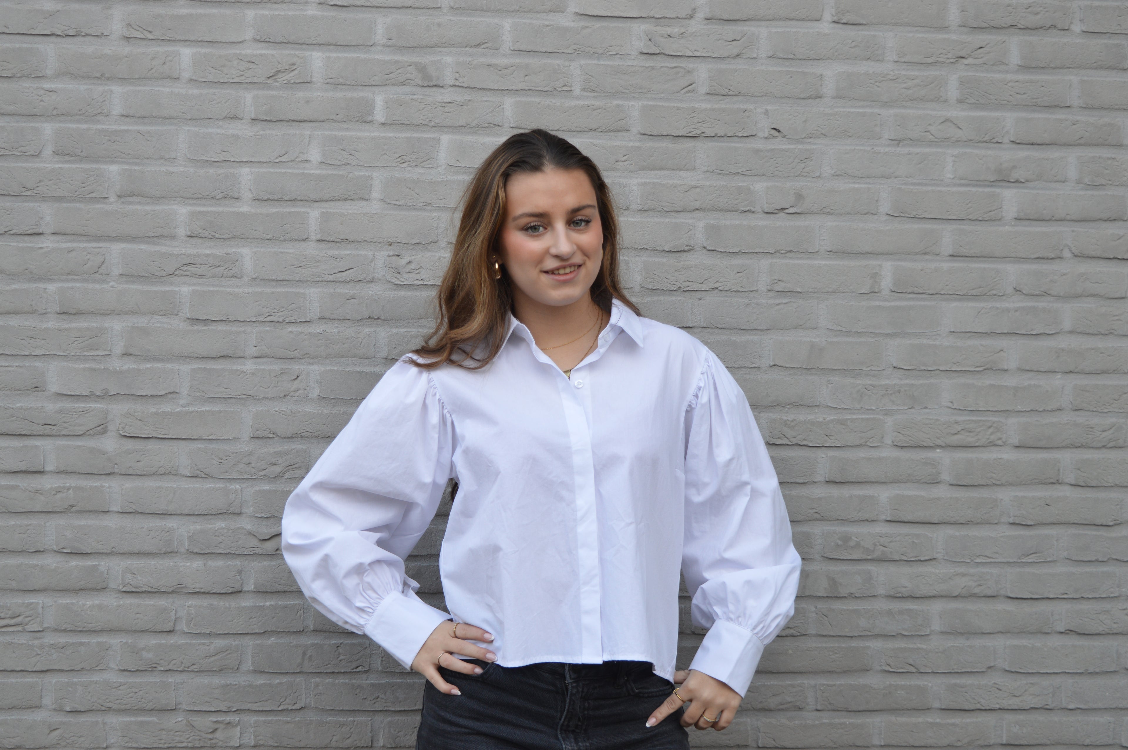 Poofy Crystal Blouse