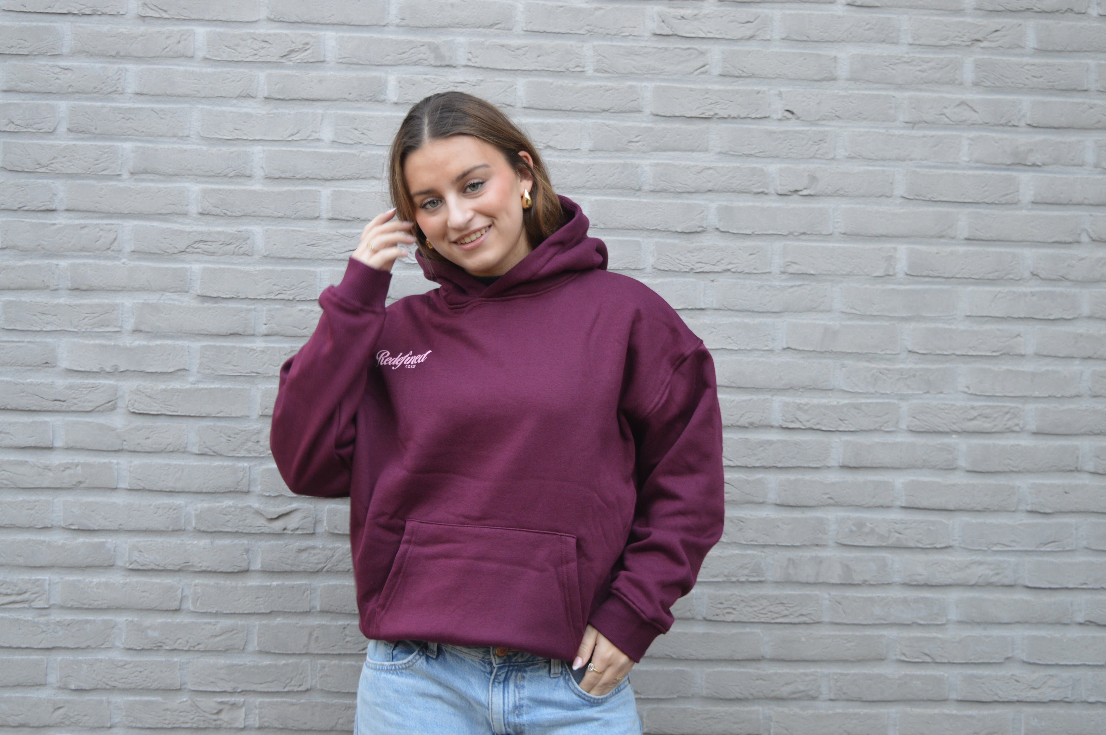 Oversized Red Heart Hoodie