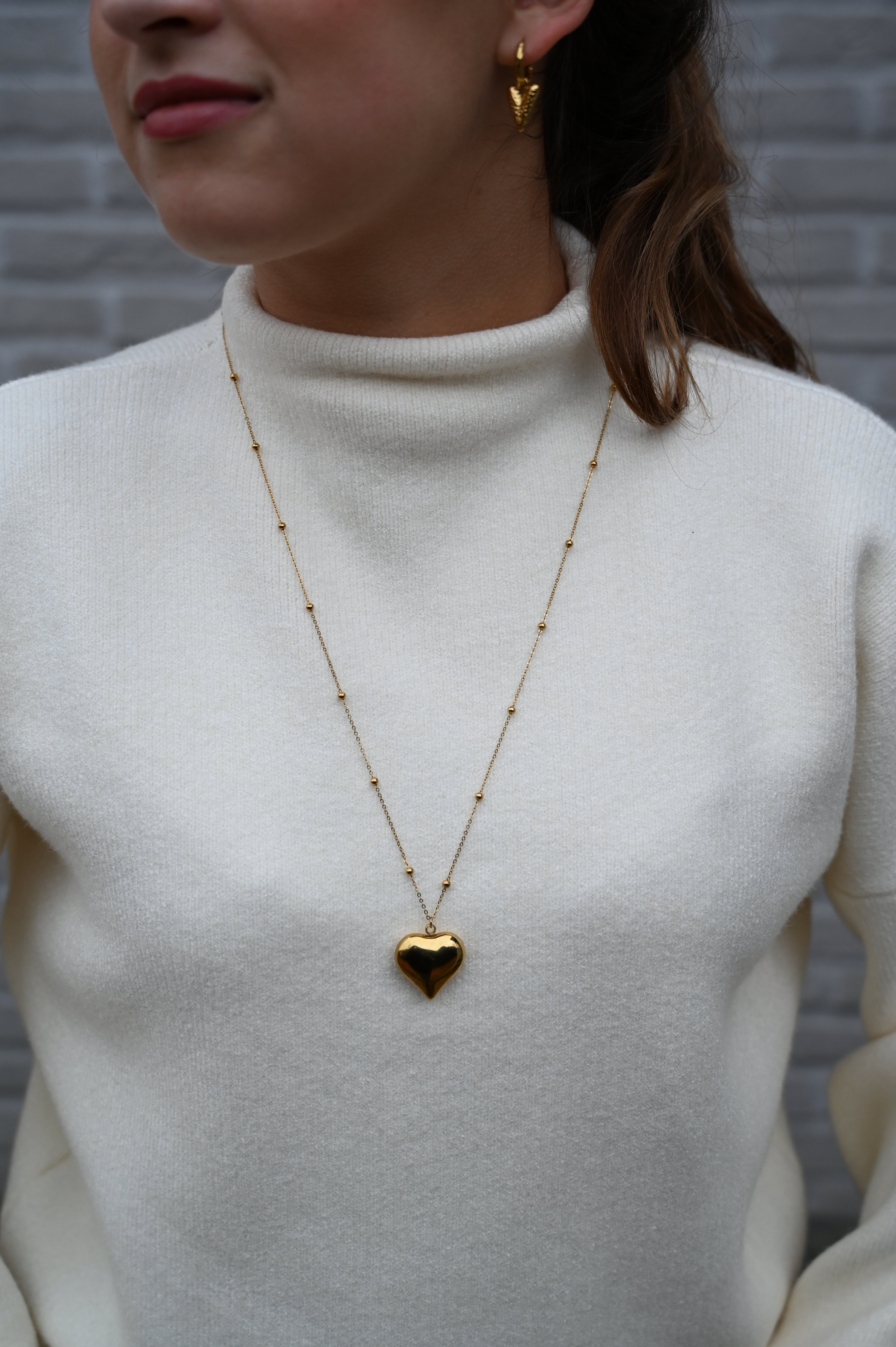 Long Heart Necklace