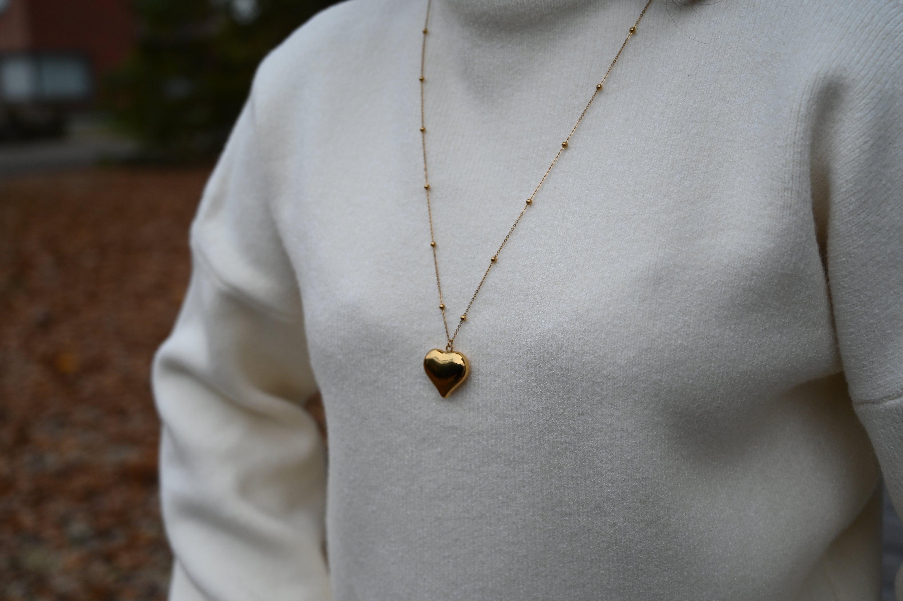 Long Heart Necklace