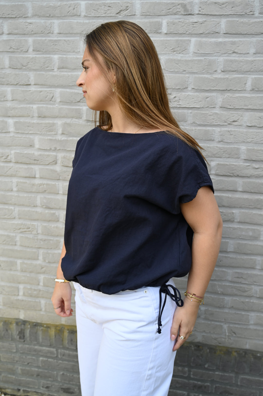 Navy Bloom Shirt
