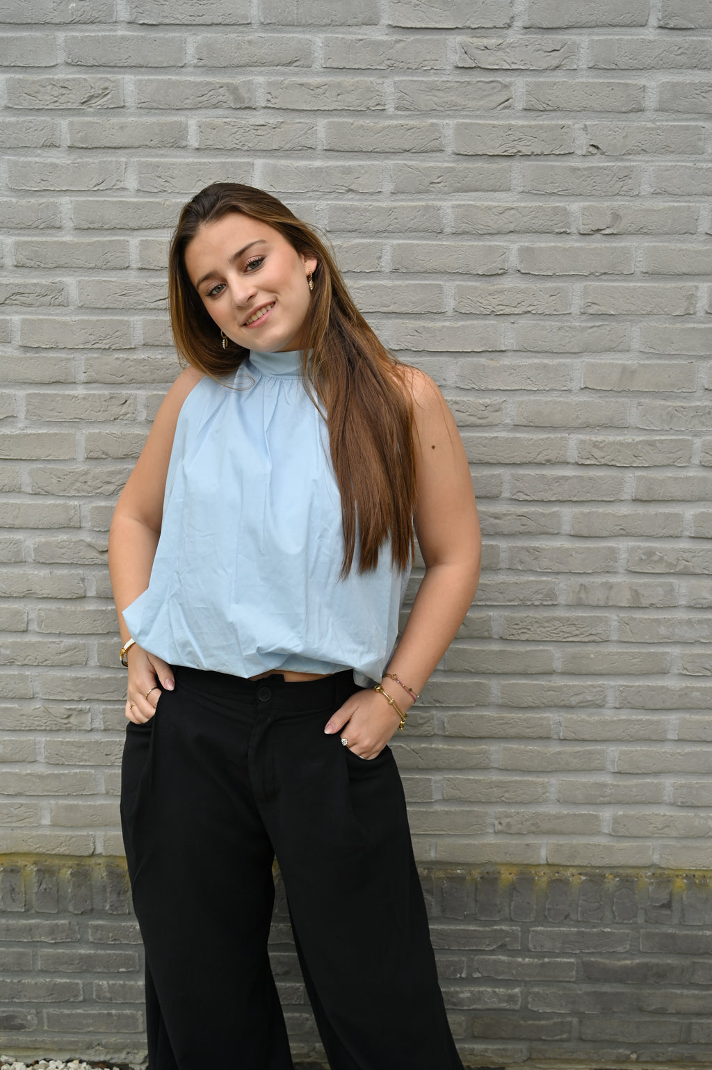 Back Bow Blouse