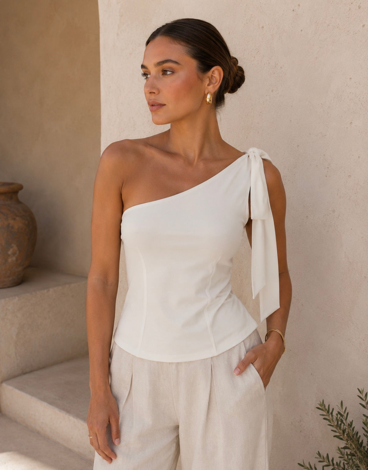 Bow Off Shoulder Top